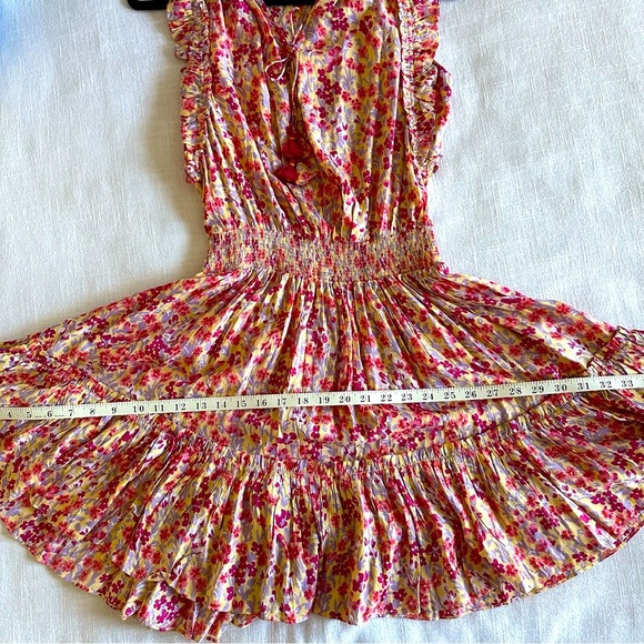 Poupette St. Barth Womens Triny Mini Dress Ruffles Floral Sz XS Bloomcore Girly - Picture 14 of 14